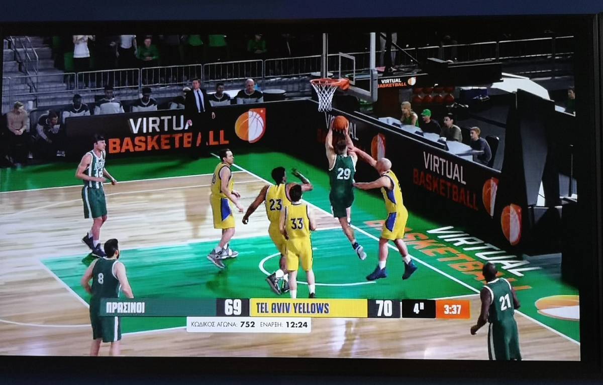 Το ΠΑΜΕ ΣΤΟΙΧΗΜΑ Virtual Sports παίζει μπάσκετ στα καταστήματα ΟΠΑΠ