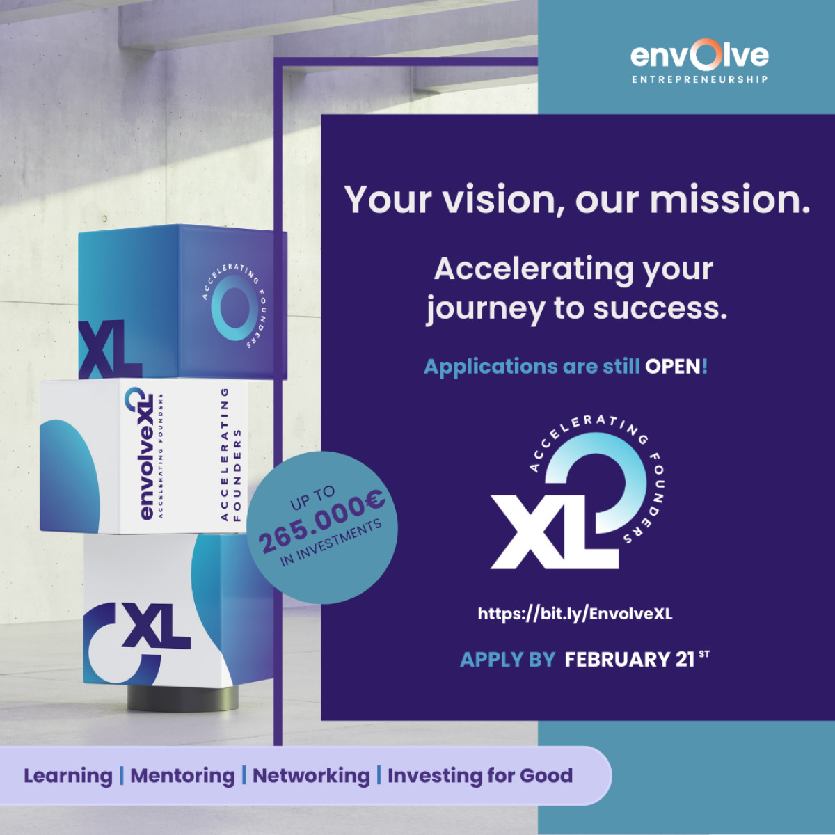 Νέος κύκλος του EnvolveXL: Στήριξη σε 20 startups