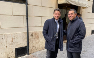 Συναντήσεις Τσίπρα με Ενρίκο Λέτα και Τζουζέπε Κόντε στη Ρώμη