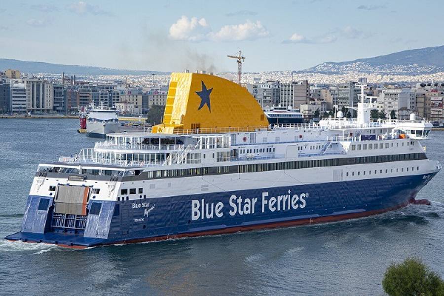 Attica Group: Ολοκληρώθηκε η εγκατάσταση scrubbers στο Blue Star Myconos