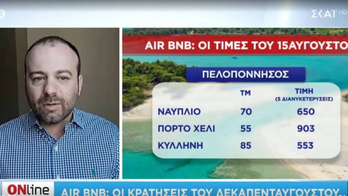«Πυρετός» κρατήσεων στα Airbnb το Δεκαπενταύγουστο- Οι τιμές ανά περιοχή