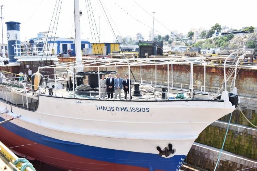 ΟΛΠ: Δεξαμενισμός του πλωτού μουσείου «Θαλής ο Μιλήσιος»