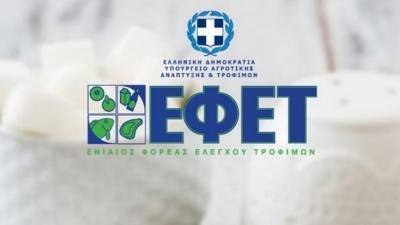 ΕΦΕΤ: Πρόστιμα 112.025 ευρώ σε 19 επιχειρήσεις τροφίμων