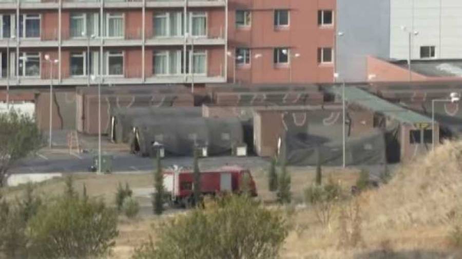Επιθεώρηση Στεφανή στην κινητή μονάδα του 424 στρατιωτικού νοσοκομείου