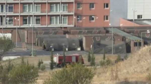 Επιθεώρηση Στεφανή στην κινητή μονάδα του 424 στρατιωτικού νοσοκομείου