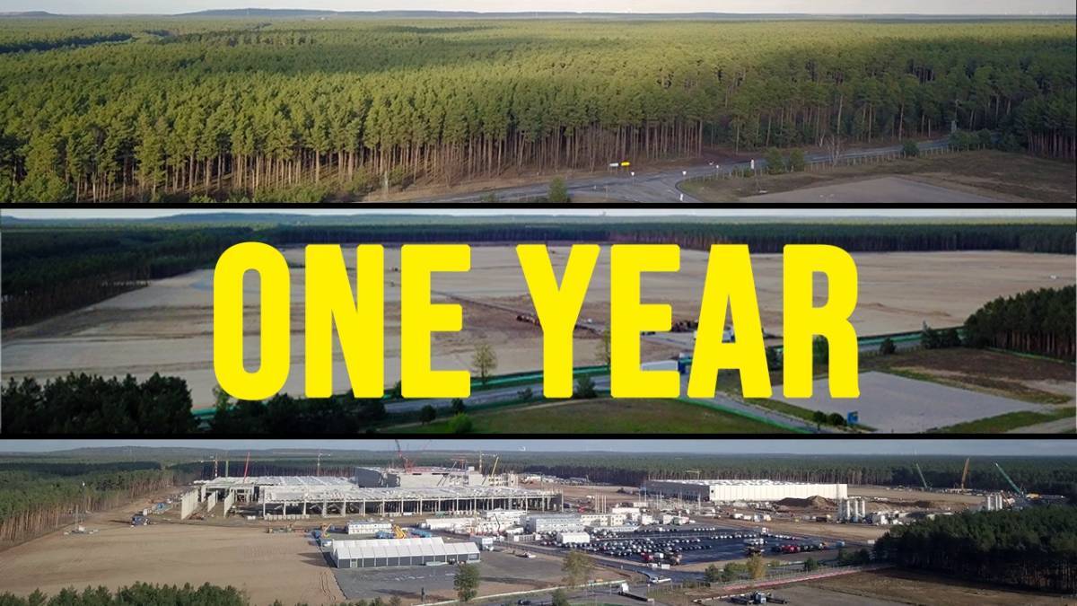 Tesla: Εντυπωσιακή πρόοδος στην κατασκευή του εργοστασίου στην Ευρώπη (φωτο+βίντεο)