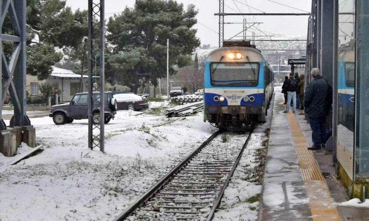 Τα δρομολόγια τρένων που ακυρώνονται ή τροποποιούνται λόγω της κακοκαιρίας