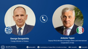 Τηλεφωνική συνομιλία Γ. Γεραπετρίτη με τον Ιταλό ΥΠΕΞ – Τι συζήτησαν