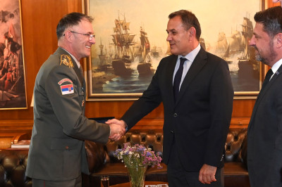 Συνάντηση Παναγιωτόπουλου με τον Αρχηγό Ενόπλων Δυνάμεων της Σερβίας