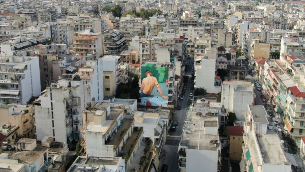 ArtWalk 7: Έτοιμη η πρώτη τοιχογραφία στην Πάτρα από τον Emmanuel Jarus