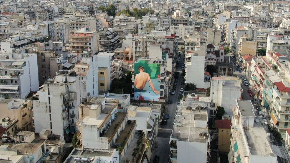 ArtWalk 7: Έτοιμη η πρώτη τοιχογραφία στην Πάτρα από τον Emmanuel Jarus
