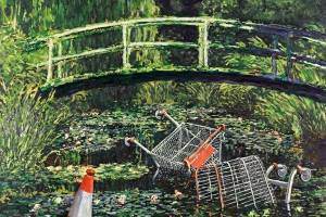 Banksy: 8 εκατομμύρια ευρώ για τον πίνακα-παρωδία του εμβληματικού έργου του Μονέ