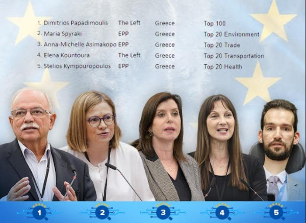 Οι πέντε πιο... επιδραστικοί Έλληνες ευρωβουλευτές