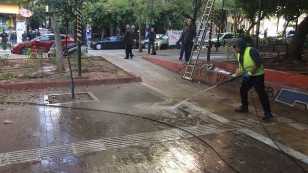Δράσεις καθαριότητας, φωτισμού και επισκευών στα Εξάρχεια