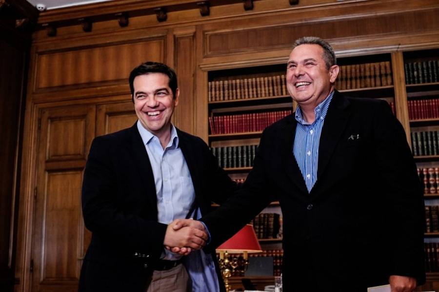Επιβεβαιώνουν τον πολιτικό τους δεσμό Τσίπρας - Καμμένος