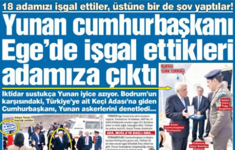 «Τουρκικό νησί» η Ψέριμος, σύμφωνα με τουρκική εφημερίδα
