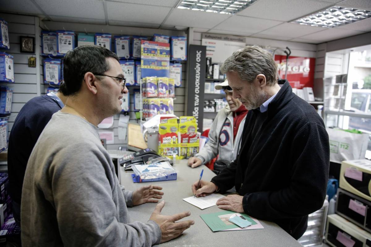 Στους Αμπελόκηπους ο Παύλος Γερουλάνος