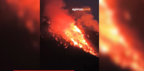 Η Κόνιτσα καίγεται για όγδοη ημέρα