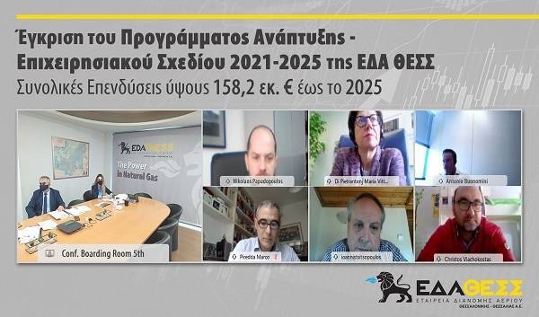 ΕΔΑ ΘΕΣΣ: Εγκρίθηκε το Πρόγραμμα Ανάπτυξης 2021-2025 στη ΡΑΕ