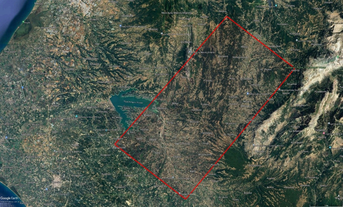 Ενεργοποιήθηκε η υπηρεσία Copernicus για τα καμμένα σε Αχαΐα, Ηλεία