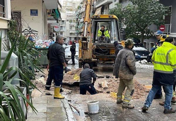 ΕΔΑ Αττικής: Άμεση αποκατάσταση στο δίκτυο φυσικού αερίου στο Παγκράτι