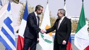 EUMED 9: Τι συζήτησαν κατ’ ιδίαν Μητσοτάκης και Ντράγκι