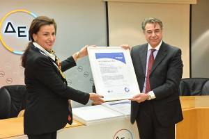 Η TÜV HELLAS πιστοποίησε τη ΔΕΗ