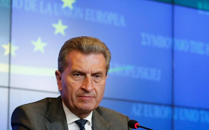 Στις 31 Οκτωβρίου στην Αθήνα ο επίτροπος Γκίντερ Έτινγκερ