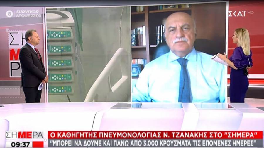 Τζανάκης: Εντός της εβδομάδας η κορύφωση της πανδημίας στην Ελλάδα