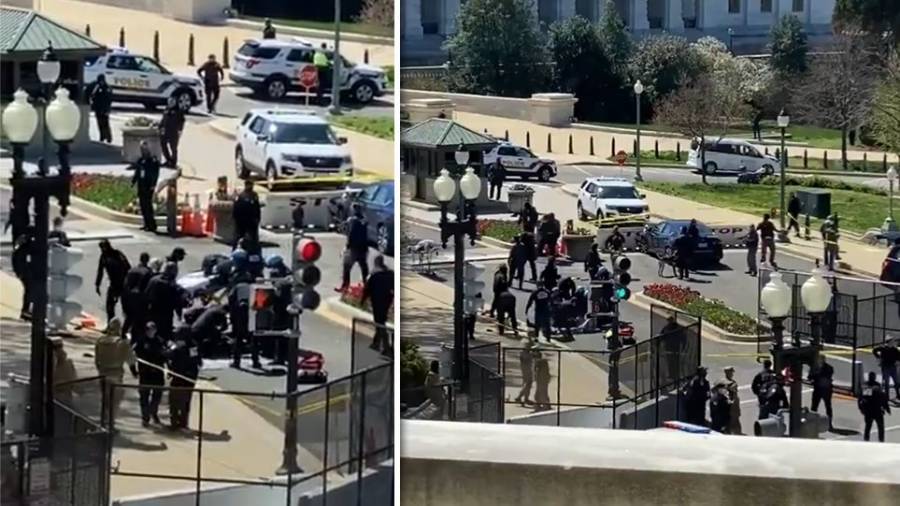 Καπιτώλιο: Πυροβολισμοί με δύο νεκρούς-Όχημα έπεσε πάνω στην πύλη (videos)