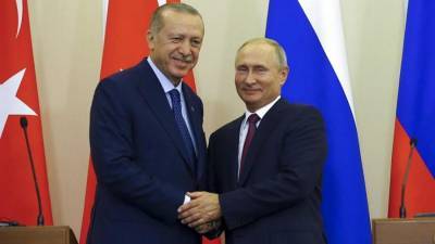 Κρίσιμες συνομιλίες Πούτιν - Ερντογάν στο Σότσι