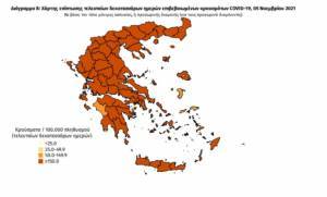 Διασπορά κρουσμάτων: 1.519 στην Αττική, 1.124 στη Θεσσαλονίκη, 958 στη Θεσσαλία