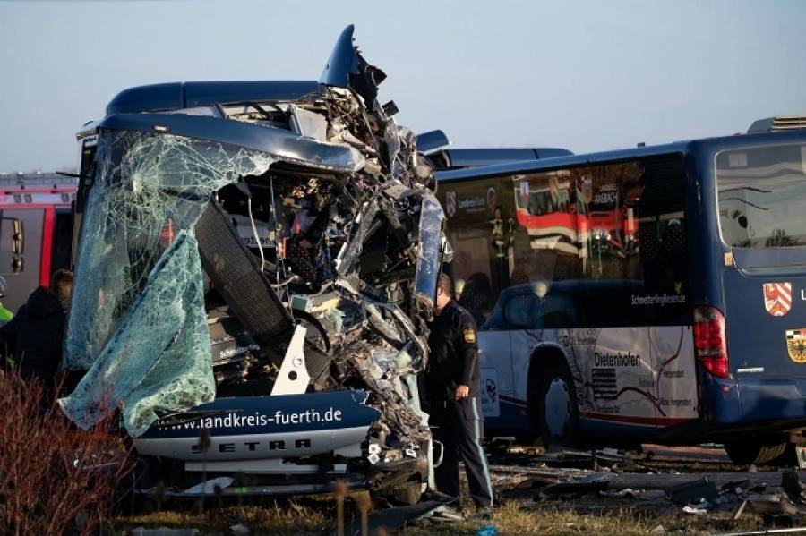 Γερμανία: Σαράντα τραυματίες σε σύγκρουση δύο σχολικών λεωφορείων