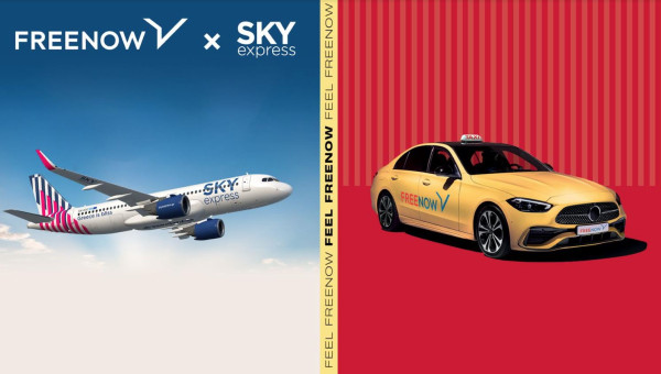 FREENOW-SKY express: Συνεργασία για να προσφέρουν την απόλυτη ταξιδιωτική εμπειρία