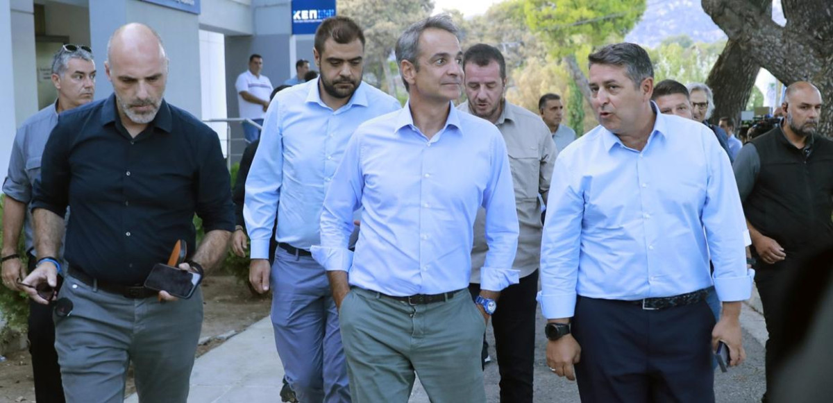 Επίσκεψη Μητσοτάκη στα έργα αναδάσωσης της Πεντέλης