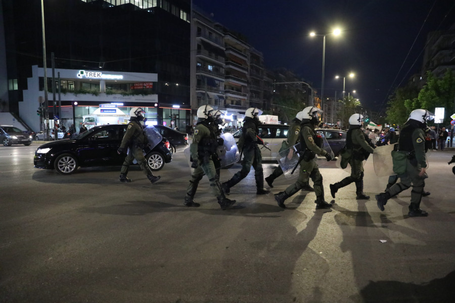 Ένταση στην πορεία υπέρ της Παλαιστίνης- Τρεις προσαγωγές