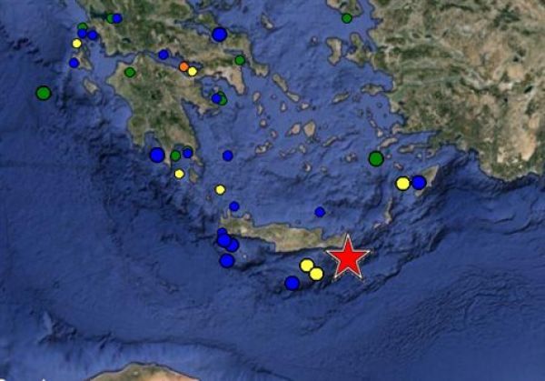 Σεισμός 5,5 βαθμών στην Ιεράπετρα