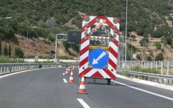Αποκλεισμός κυκλοφορίας στην EO Αθηνών - Θεσσαλονίκης τις βραδινές ώρες
