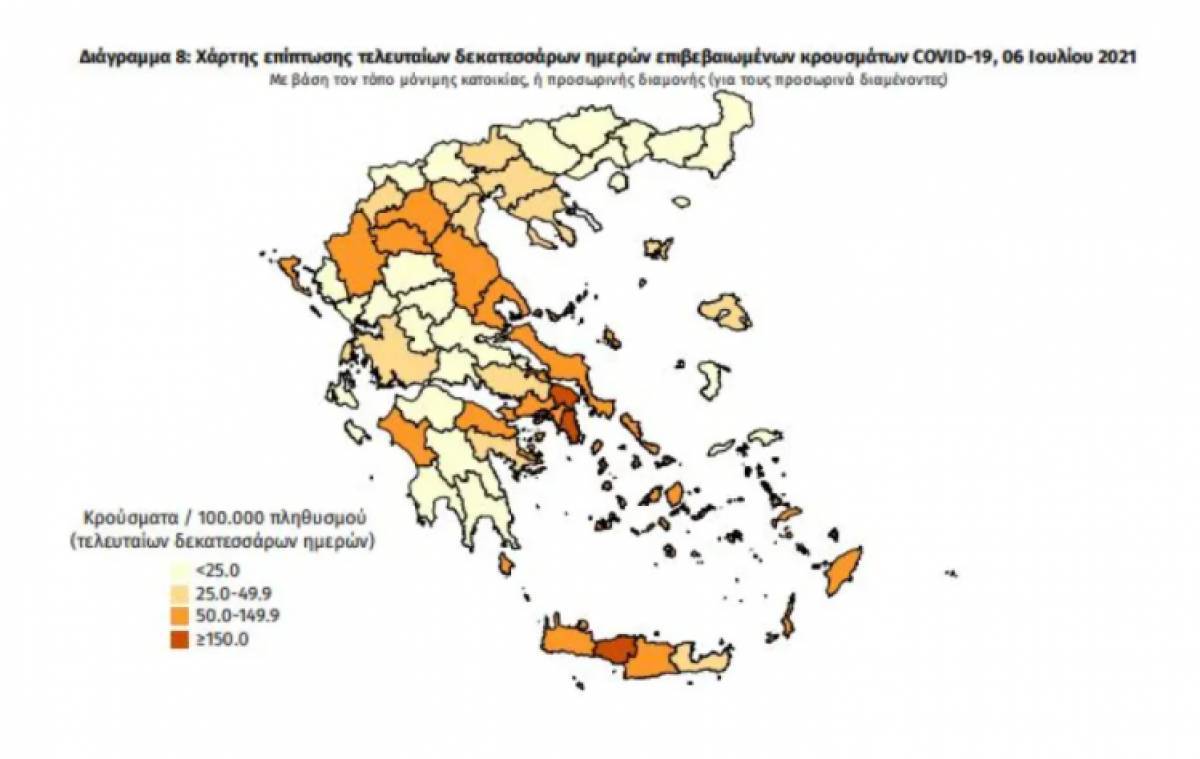 Διασπορά κρουσμάτων: Πάνω από τα μισά στην Αττική