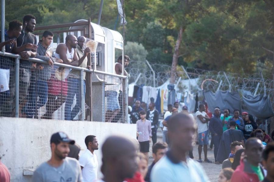 Διαμαρτυρίες αιτούντων άσυλο στη Σάμο