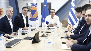 Από τις Βρυξέλλες στο Συντονιστικό της Πολιτικής Προστασίας ο Μητσοτάκης