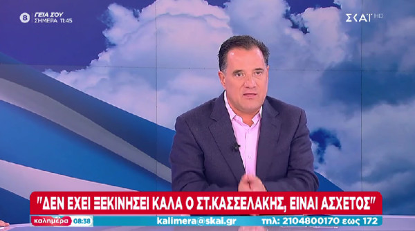 Γεωργιάδης: Άσχετος ο Κασσελάκης- Δεν έχει ξεκινήσει καλά