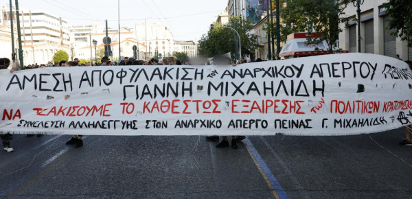 Kρίσιμη η κατάσταση της υγείας του απεργού πείνας, Γιάννη Μιχαηλίδη