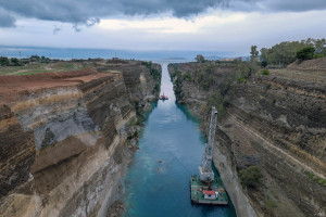 Κλειστή από 15/10 η διώρυγα της Κορίνθου λόγω εργασιών