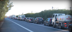Πτώση βράχων στην Αθηνών-Κορίνθου: Μποτιλιάρισμα στην Κακιά Σκάλα