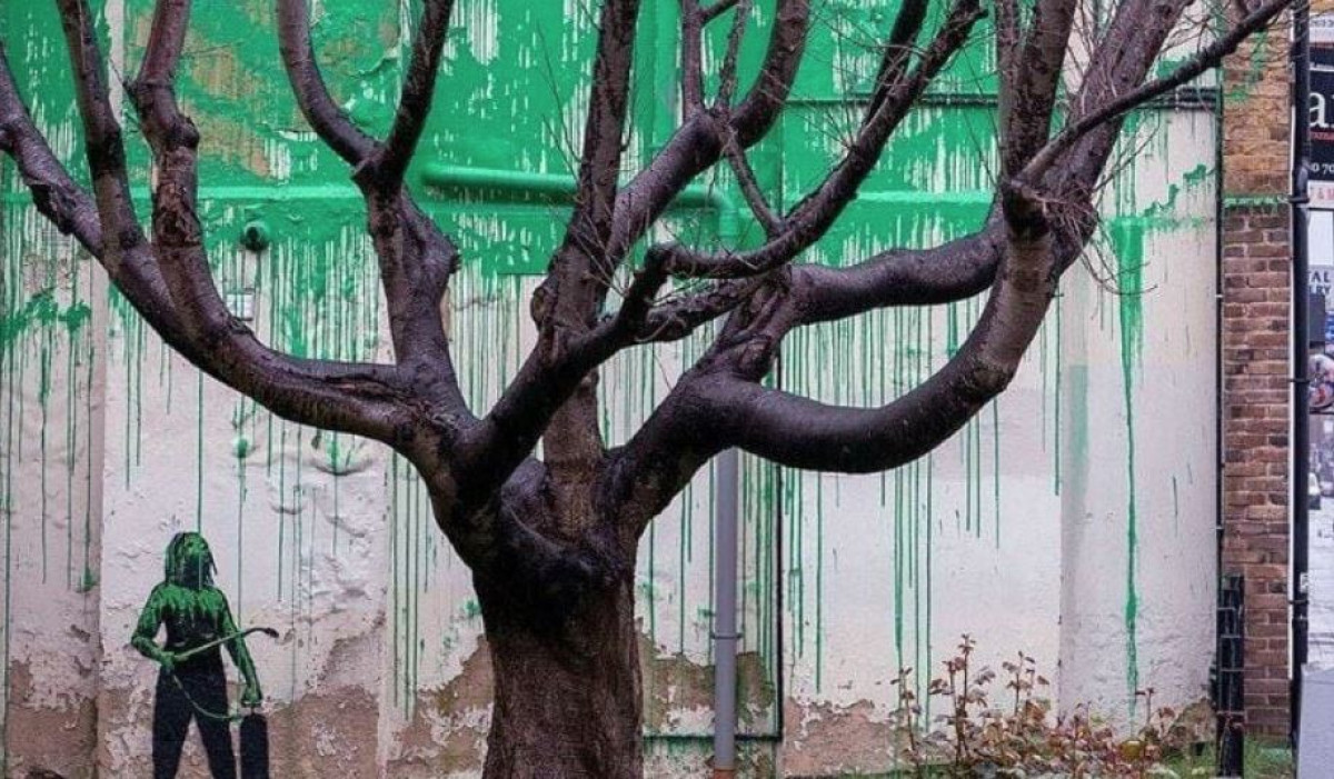 Banksy: Βανδάλισαν το νέο έργο του street artist με το περιβαλλοντικό μήνυμα