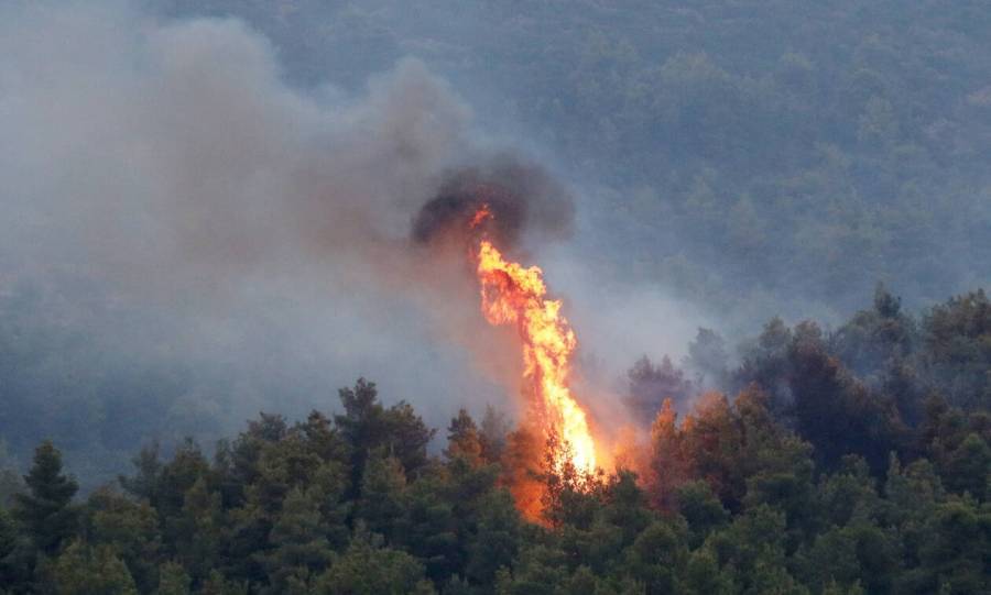 Σε ύφεση η πυρκαγιά στο Χρυσοβίτσι Αρκαδίας