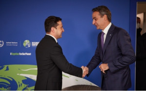 «Ευχαριστώ» Ζελένσκι στον Μητσοτάκη για τη στήριξη στην Ουκρανία