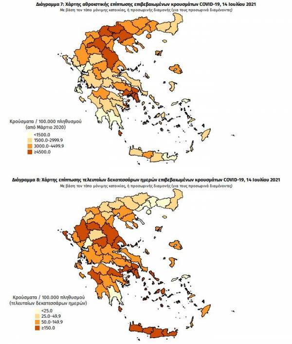 Διασπορά κρουσμάτων: 1.423 στην Αττική- Νέα αύξηση στην Κρήτη