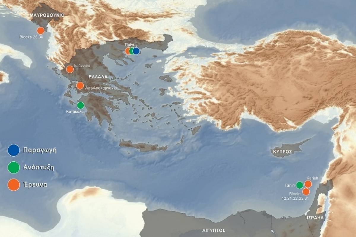 Energean: Μετατίθενται για το 2020 οι γεωτρήσεις στον Πρίνο